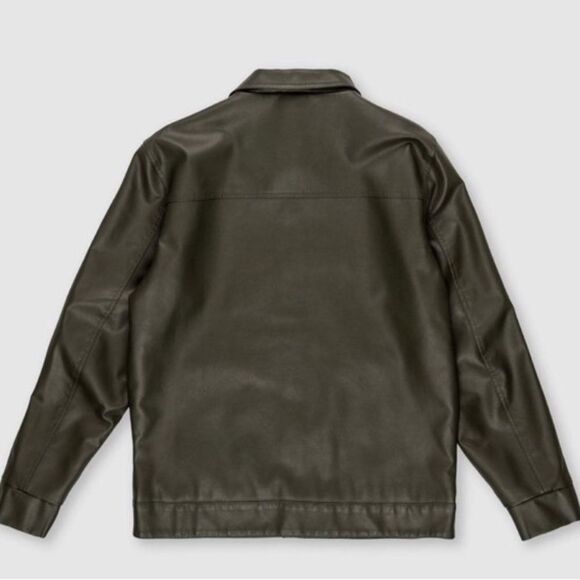 Ring of Fire men’s olive green Amos PU jacket size small NWT - Picture 2 of 8
